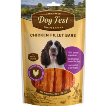  Dog Fest Chicken Fillet Bars For Adult Dogs - 90g (3.17oz) 