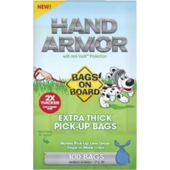  BOB Hand Armor With Extra Thick Pick Up Poo Bags (100bags) 