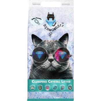  NutraPet Diamondzzz Clumping Cat Litter Silica Gel Baby Powder - 2.7kg 