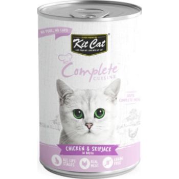  Kit Cat Wet Food Complete Cuisine Chicken And Skipjack In Broth 150g 