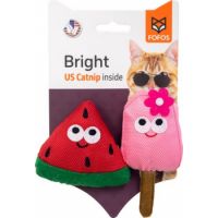 FOFOS Cat Toy - Organic Catnip Scratch Toy Watermelon with Popsicle – P