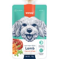 Wanpy Tasty Meat Paste Lamb with Carrot & Pea for Dogs 90g