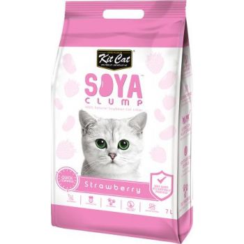  Kit Cat Soya Clumping Soybean Cat Litter - Strawberry 7L 