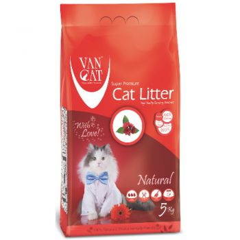  Van Cat White Bentonite Clumping Cat Litter Unscented 5Kg 