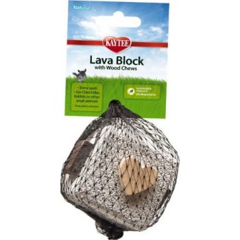  KT Natural Lava Block with Wood Chews 