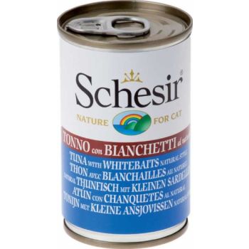  Schesir Cat Can-Wet Food Tuna with Whitebait 140g 