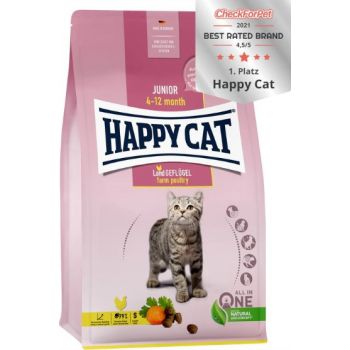  Happy Cat Dry Food Junior Land Geflugel (Poultry) 1.3kg 