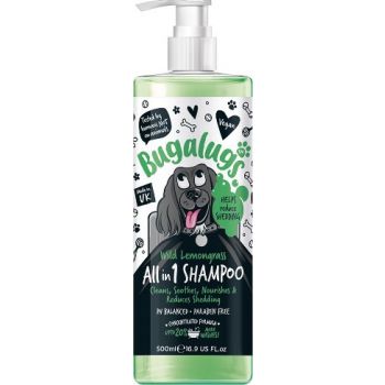  Bugalugs All In 1 Wild Lemongrass Dog Shampoo 500ml 