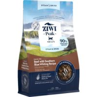 ZIWI Peak Steam & Dried Grass-Fed Beef with Southern Blue Whiting Recipe Dry Cat Food 800g