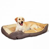 K & H Self-Warming Lounge Sleeper Large Brown Square Print 32" x 40"/81X102Cm