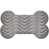 Flamingo Silicone Bone Grey Dog Lick Pad Large