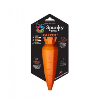  Spunky Pup Treat Holding Play Toy Carrot 8005 