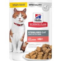 Hill’s Science Plan Sterilised Cat Adult Cat Wet Food With Salmon Pouches (12x85g) BOX