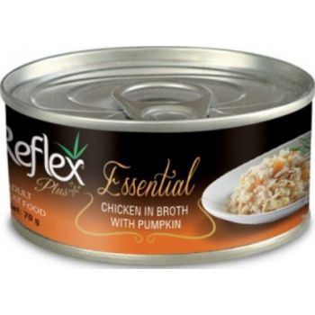  Reflex Plus Essential Chicken in Broth with Pumpkin Cat Wet Food, 70g 