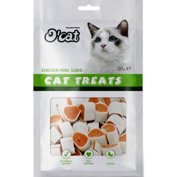  O CAT TREATS  CHICKEN MINI SUSHI 50 g 