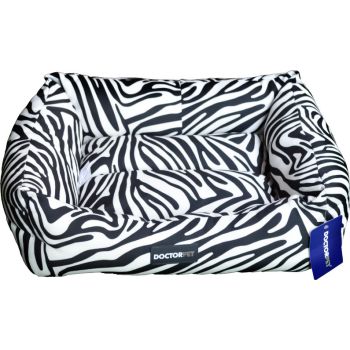  DOCTOR PET BED MAKARON SERIES VR06 MEDIUM ZEBRA TEXTURE 70 x 60 x 22 cm 