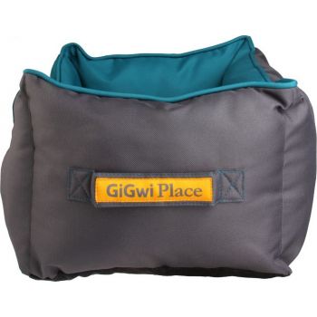  Gigwi Place Soft Bed Green & Gray Medium 55L X 45W X 23H 
