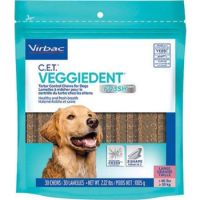 Virbac Heads Up For Tails Veggiedent Oral Hygiene Large Dog Chew, 490 G, Adult, 1 Count