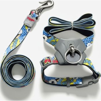  Panda X Harness And Leash Blue  20mmx45-70cm 