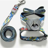 Panda X Harness And Leash Blue  20mmx45-70cm