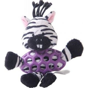  ZEBRA WITH RUBBER NET AND SQUEAKY - SMALL (64) 