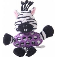 ZEBRA WITH RUBBER NET AND SQUEAKY - SMALL (64)