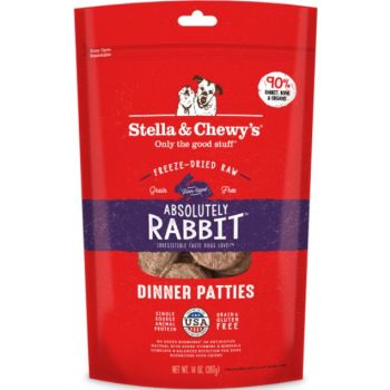  Stella & Chewy's Dog FD Absolutely Rabbit Patties – 14 oz 