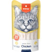 Wanpy Creamy Lickable Cat Treats – Chicken 25 x 14g