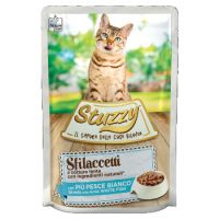 Stuzzy Cat Wet Food  Shreds with White Fish 85g