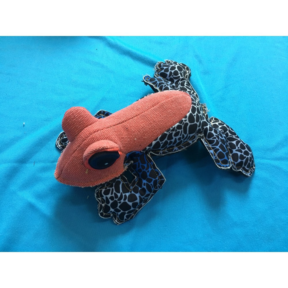 stuffed frog dog toy