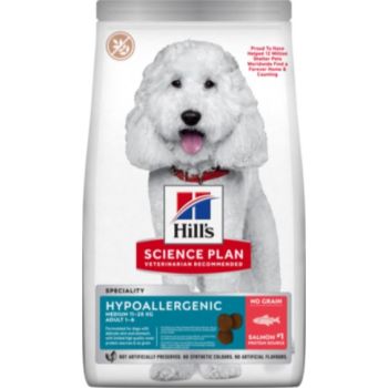  Hill’s Science Plan Hypoallergenic Medium Breed Adult Dry Dog Food With Salmon (12kg) 