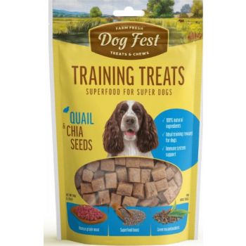  Dog Fest Training Treats Quail & Chia Seeds 90g 