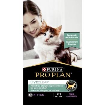  Pro Plan Liveclear Kitten DTE Turkey 1.4kg 