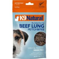 K9 Natural Air Dried Beef Lung Protein Bites 60g
