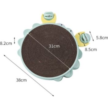  Cozy Paws Crab-Shaped Cat Scratcher with Balls & Catnip (38×38×8.3cm) 