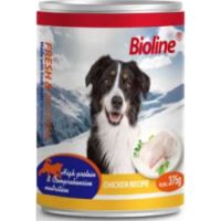 Bioline Canned Dog Wet Food Chicken Meat 375g