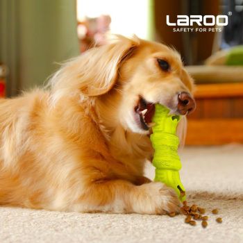  LaRoo Interactive Dog Toys Bone Shaped Green 