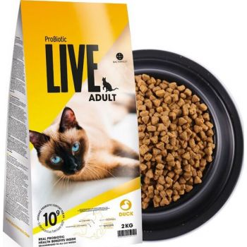  Probiotic Live Cat Dry Food Adult Duck 2kg 