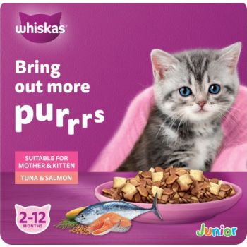  Whiskas Tuna & Salmon Flavour Mother and Kitten Dry Food  1.1 kg 
