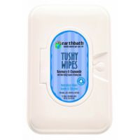 Earthbath® Tushy Wipes, Rosemary & Chamomile Odor-Eating Enzymes & Baking Soda, 72 ct