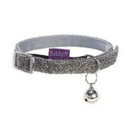 Disco Cat Collar - Silver / XS
