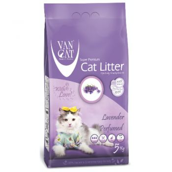  Van Cat White Clumping Bentonite Cat Litter Lavender 5Kg 