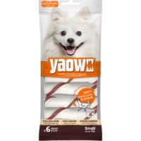 Yaowo 3" Stick Rolls Small 6cm x 6pcs (60g) - Chicken & Liver Flavour