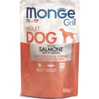 Monge Grill Adult Dog Wet Rich In Salmon 100g