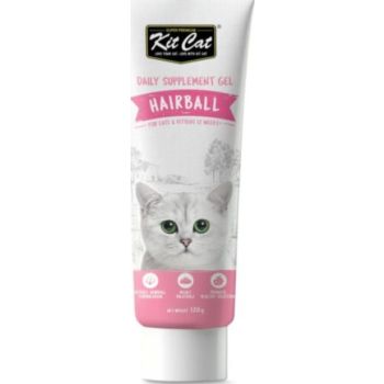  Kit Cat Daily Nutritional Supplement Gel For Cats & Kittens – Hairball (120g) 