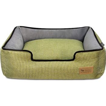  P.L.A.Y. Lounge Bed - Houndstooth - Yellow/Brown - Small 