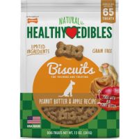 Healthy Edible Grain Free Biscuit Peanut Butter and Apple Flavor 12 oz