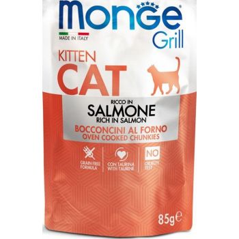  Monge Grill Kitten Cat Rich In Salmon 85g 