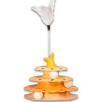 SAAS JumPing Whale Cat Toys Orange