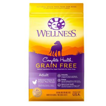  Wellness Complete Health Grain Free Deboned Chicken & Chicken Meal Adult Dog Food, 1.8Kg 